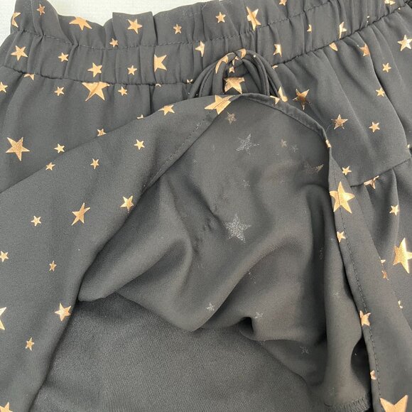 Saints & Hearts Black, Gold Stars Mini Skort Women's Sz Small - Picture 8 of 14